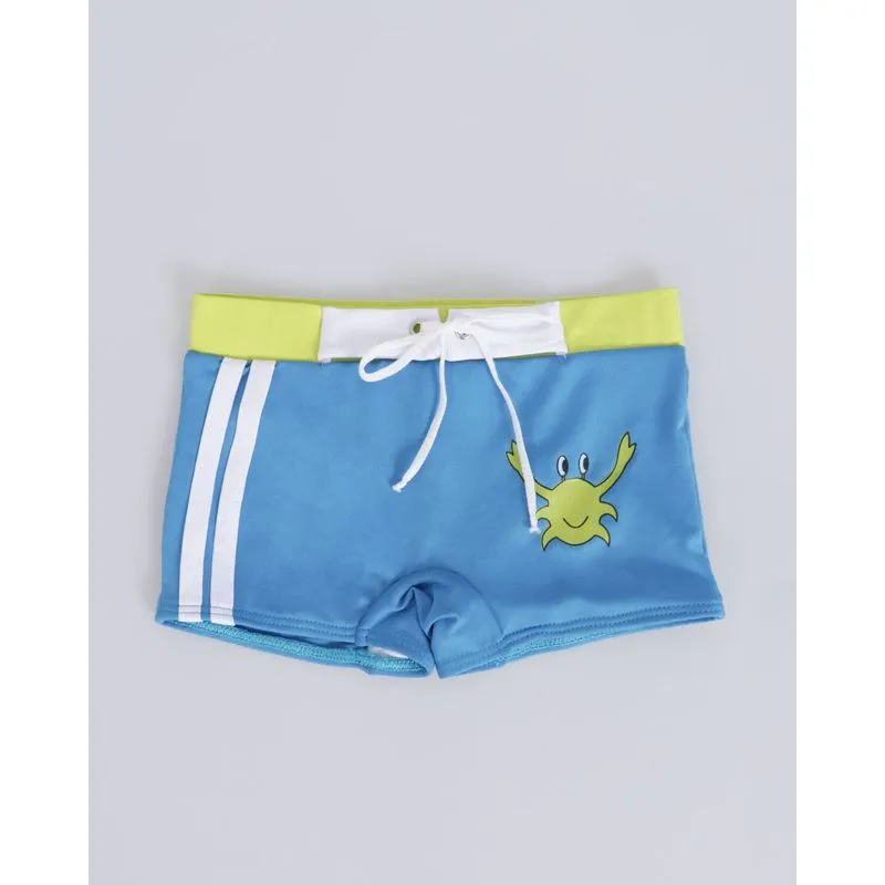Sunga Boxer Bebê Estampa Caranguejo Azul 1