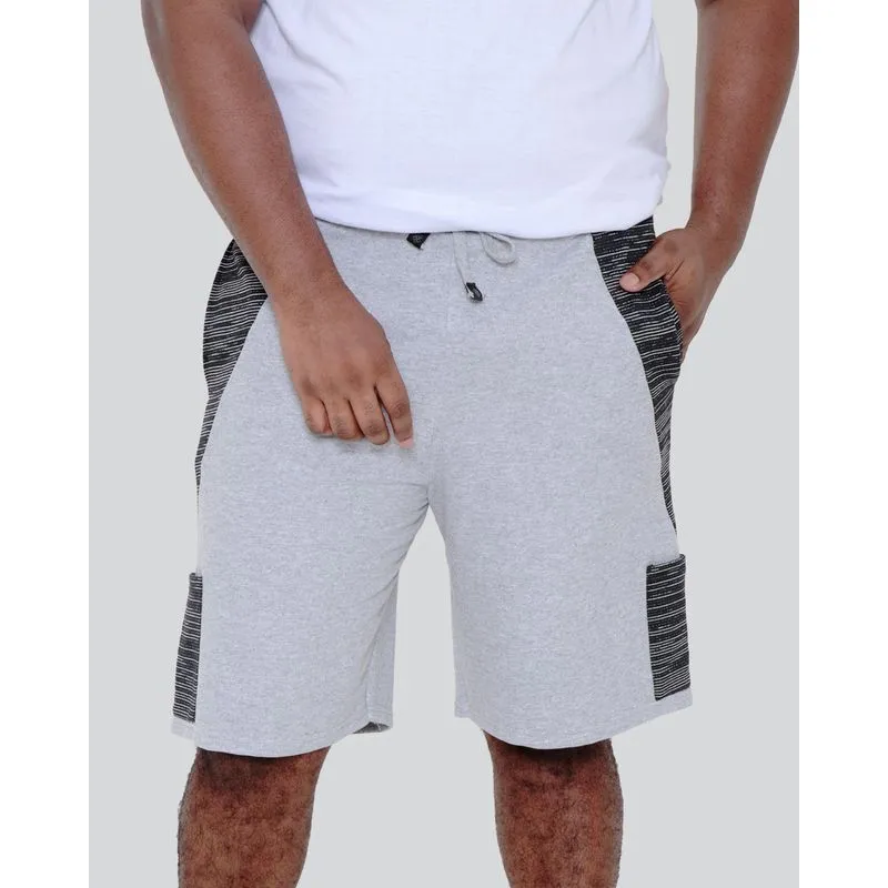 Bermuda Masculina Plus Size Moletinho Cinza G3