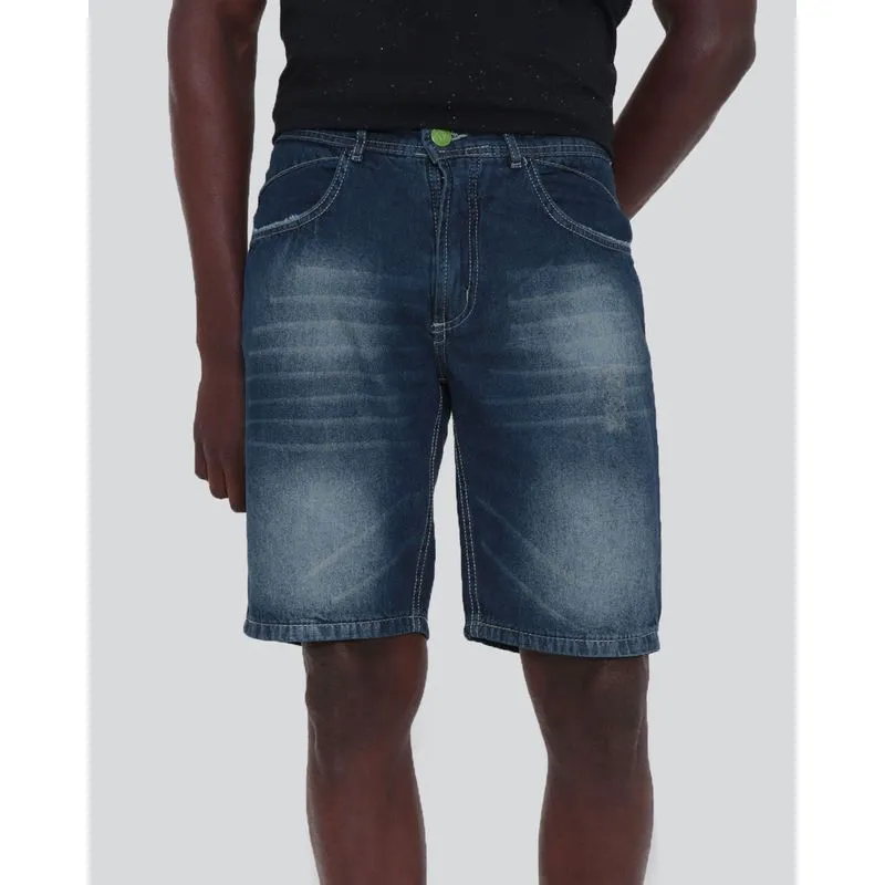 Bermuda Jeans Masculina Azul 46