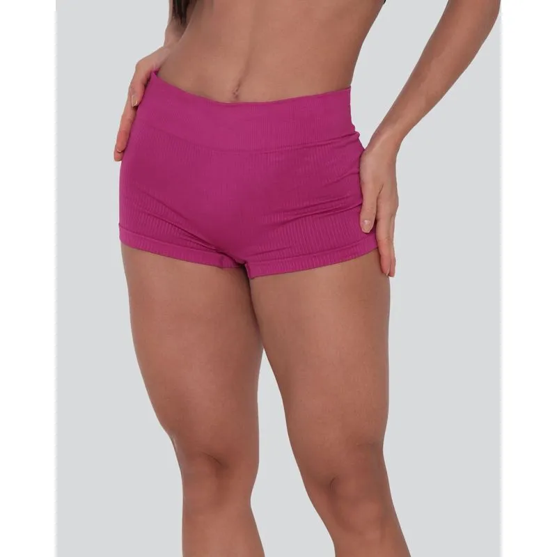 Calcinha Feminina DelRio Boxer Canelada Rosa M