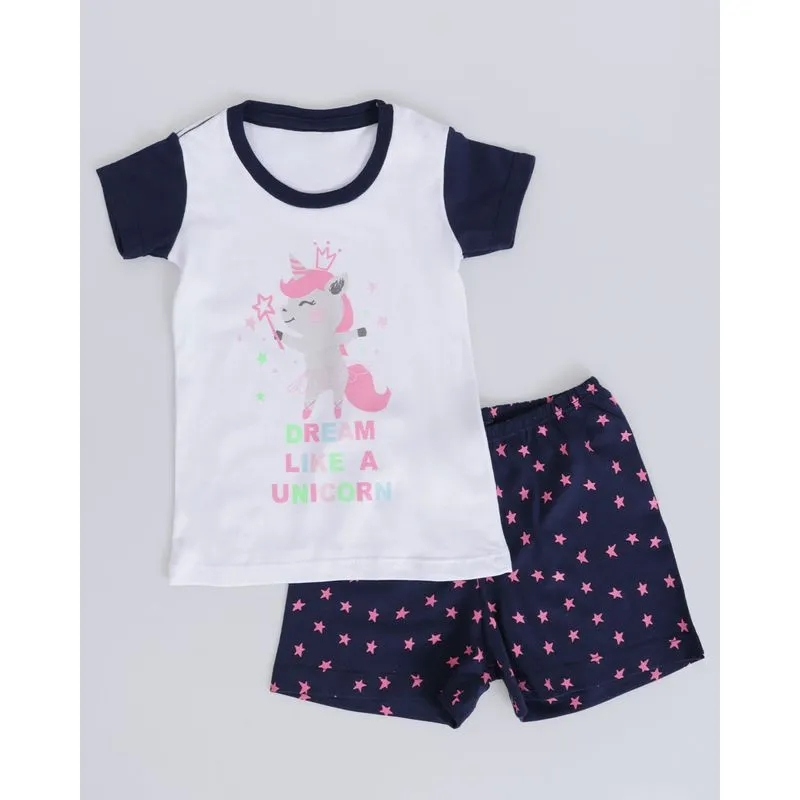 Pijama Bebê Estampa Unicórnio Branco 2