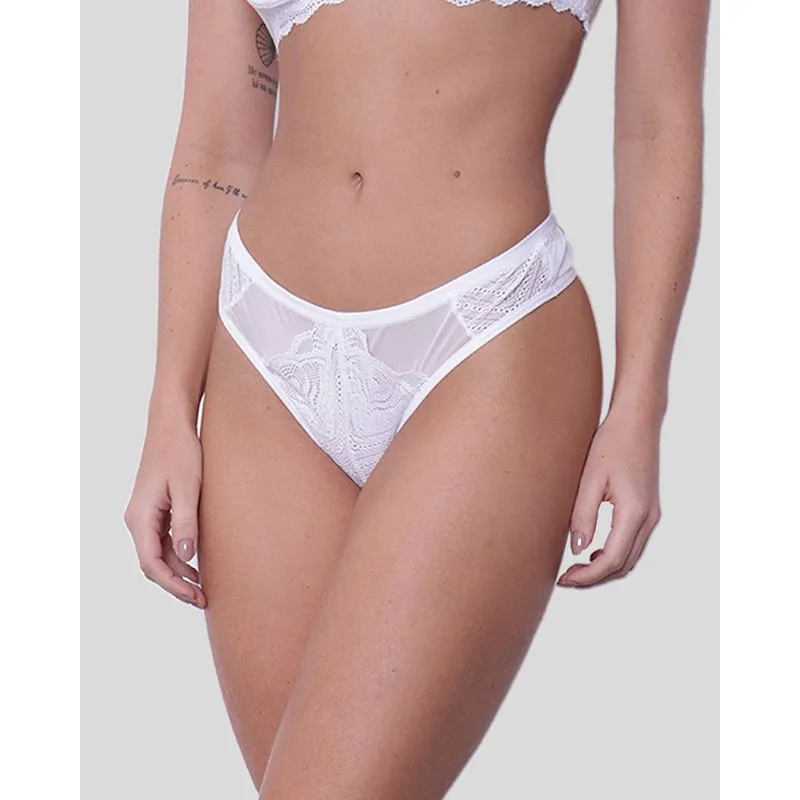 Calcinha Fio Dental Renda Branca G