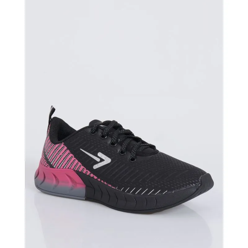 Tênis Feminino Esportivo Degradê Preto 37