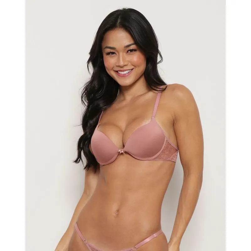 Sutiã Feminino Push Up Com Bojo Bolha Rosa 40