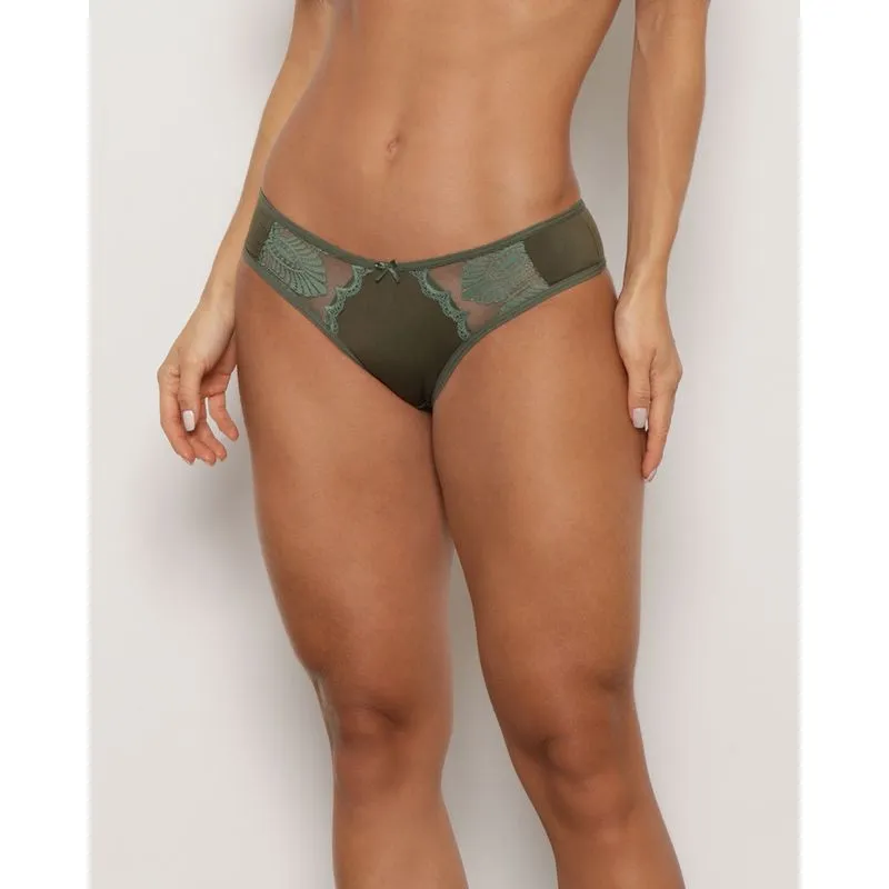 Calcinha Feminina Biquíni Com Renda Verde P