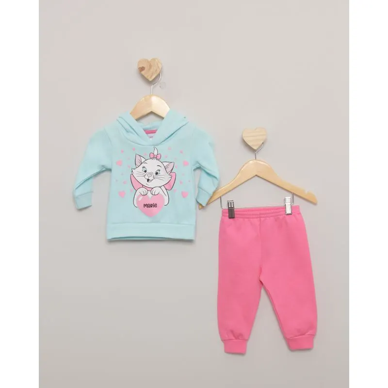 Conjunto Bebê Moletom Marie Disney Verde P