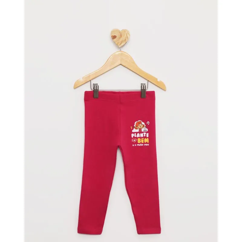 Calça Legging Bebê Três Palavrinhas Rosa 2