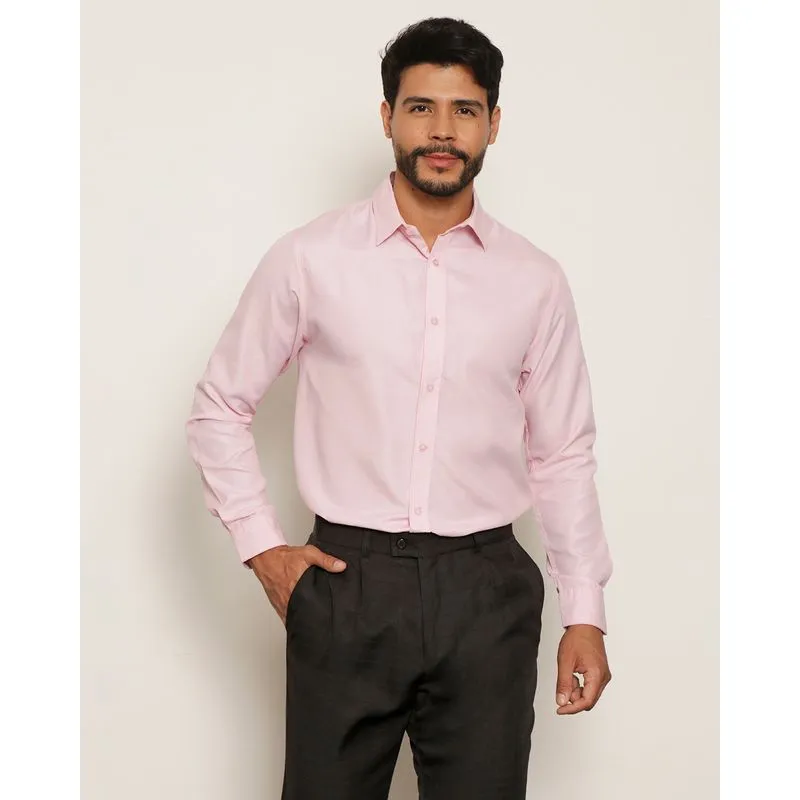 Camisa Social Masculina Manga Longa Rosa 5