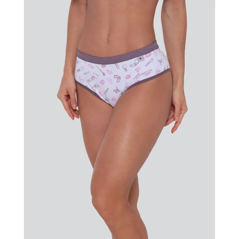 Calcinha Alta Feminina Avulsa Algodão Beauty Lilás G
