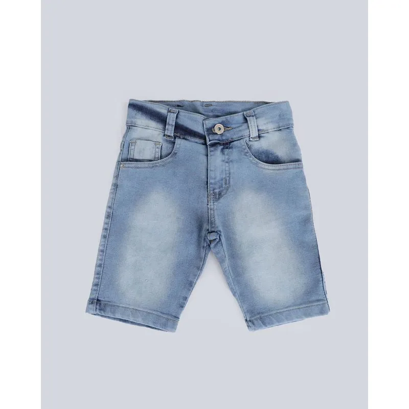 Bermuda Jeans Infantil Azul Claro 4