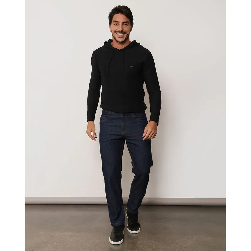 Calça Jeans Masculina Reta Azul 38