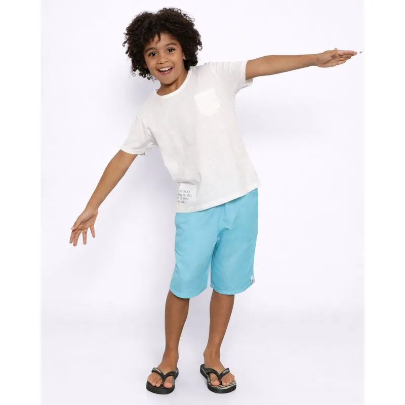Bermuda Infantil Surf Bolsos Azul 8