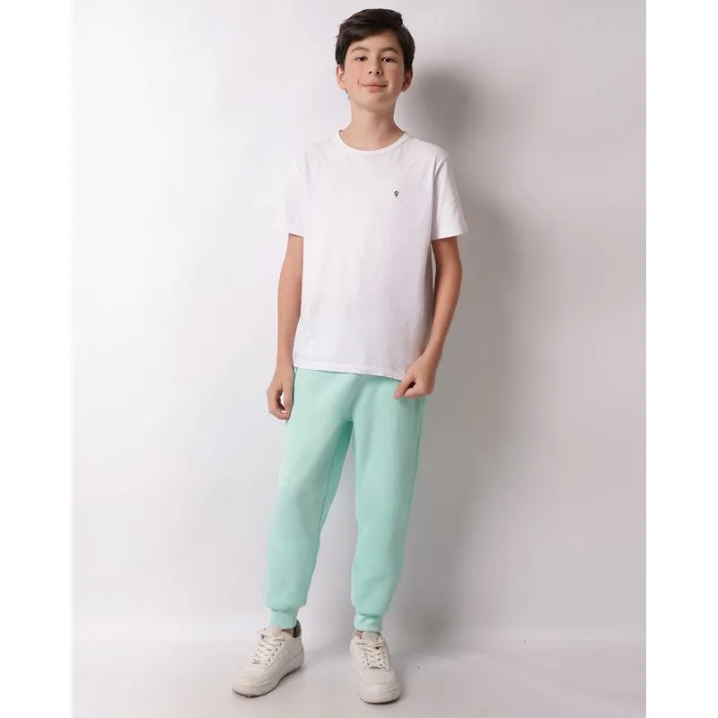 Calça Moletom Juvenil Jogger Verde Claro 16