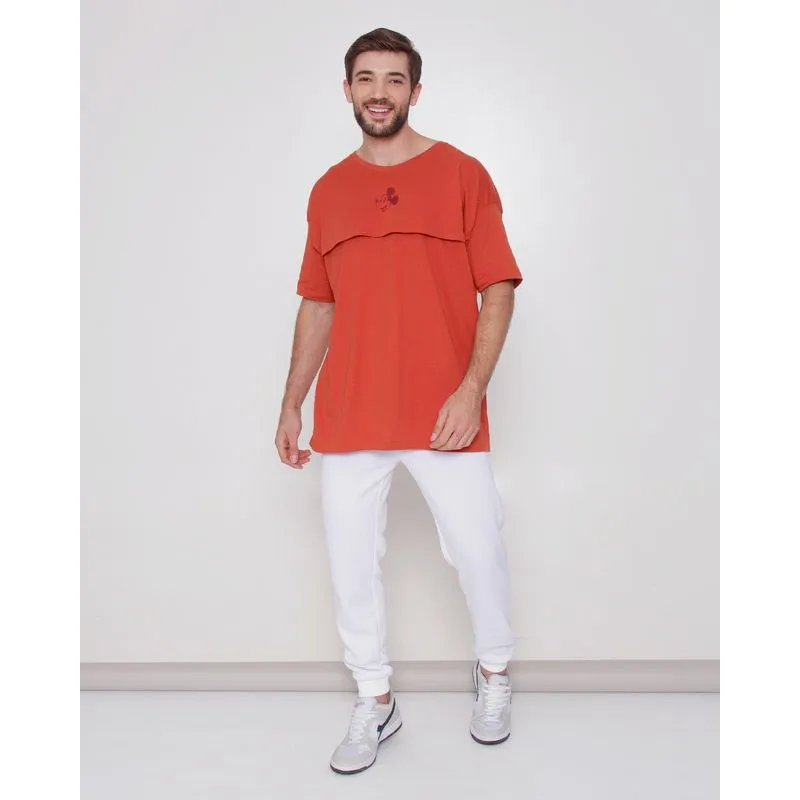 Calça Masculina Jogger Com Bolso E Zíper Branca GG