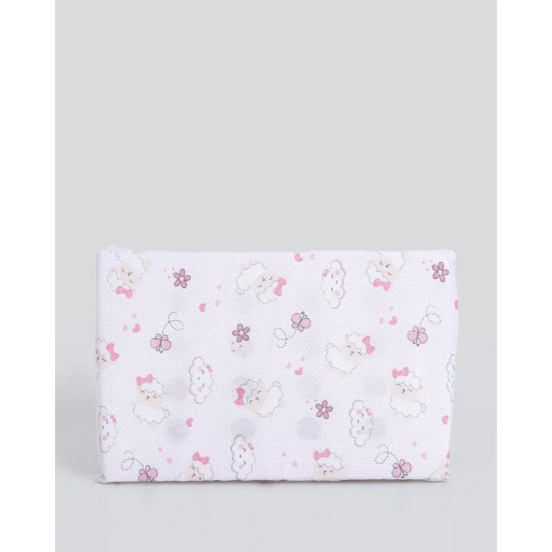 Travesseiro Antissufocante Estampa Ovelhinha Rosa UN