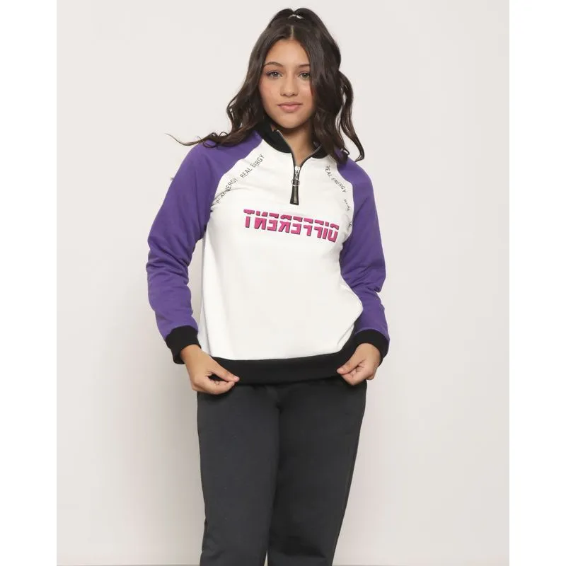 Blusão Moletom Juvenil Manga Raglan Com Estampa Off White 14