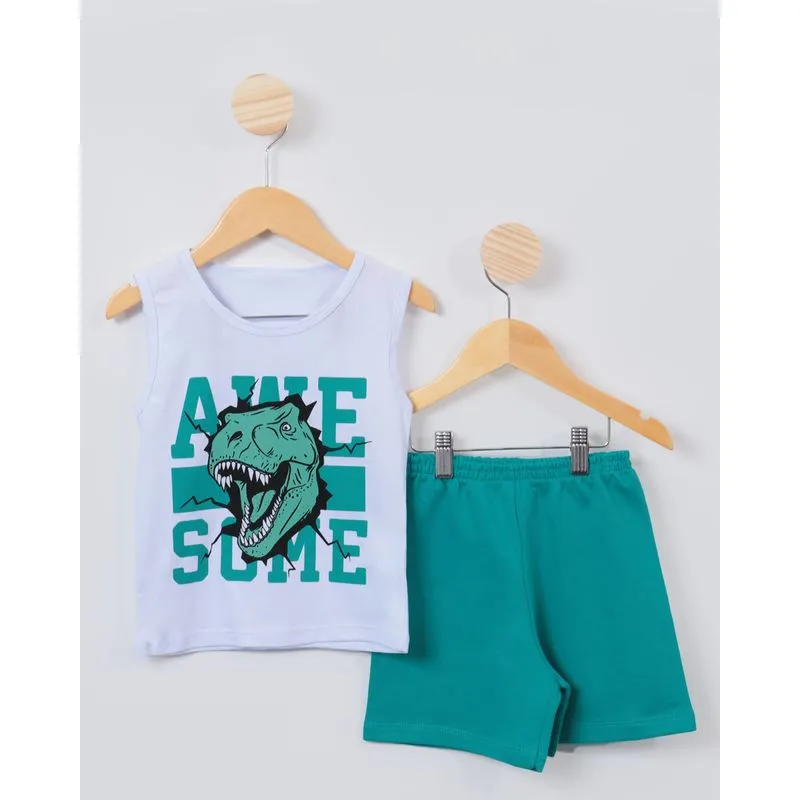 Conjunto Bebê Regata Moletinho Branco 3