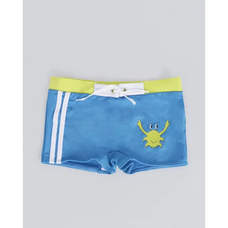 Sunga Infantil Boxer Estampa Caranguejo Azul 8