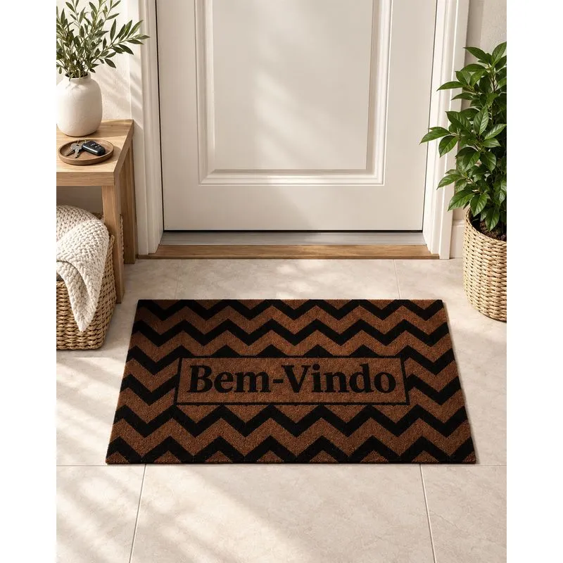 Tapete de Porta 40cm x 60cm Bem Vindo Sortido UN