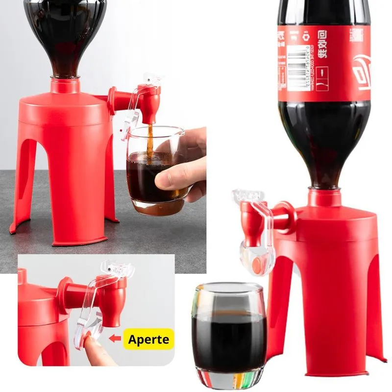 Dispenser De Refrigerante Suporte Com Torneira Para Garrafa
