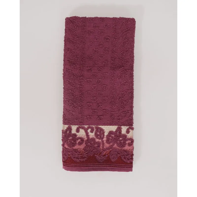 Toalha De Rosto Valletex 48cmx70cm Dakota Vinho UN