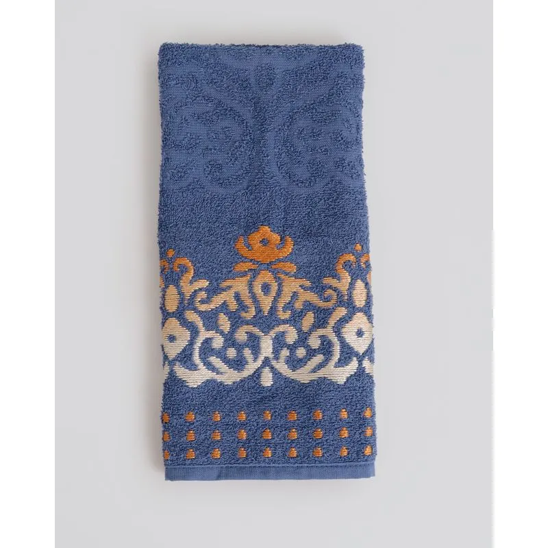 Toalha de Rosto Royale 48cmx70cm Bordada Valletex Azul UN