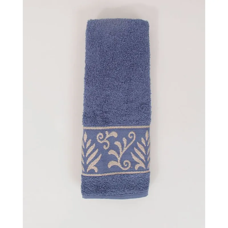 Toalha de Rosto Valletex 48cmx70cm Bella Azul UN