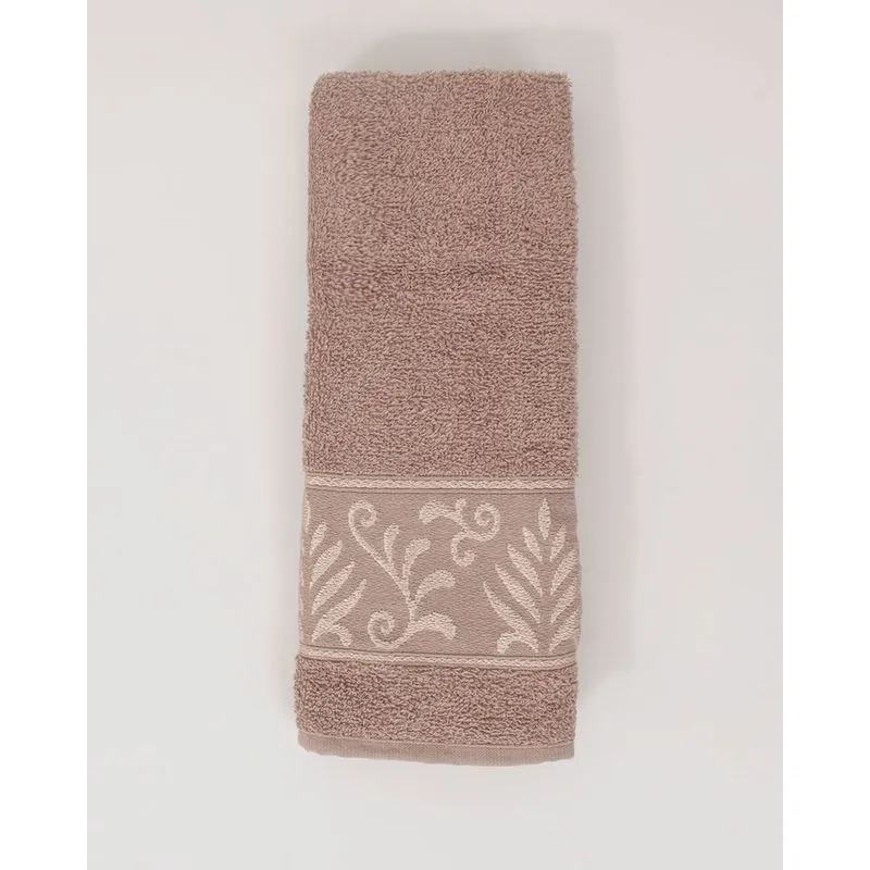 Toalha de Rosto Valletex 48cmx70cm Bella Bege UN