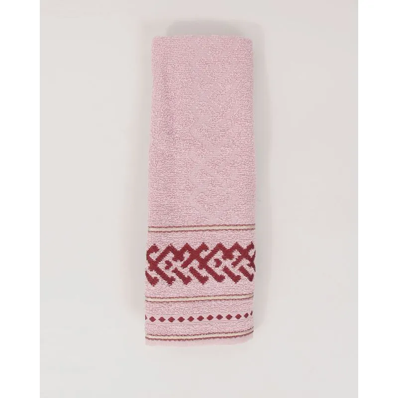 Toalha De Rosto Valletex 48cmx70cm Dallas Rosa UN
