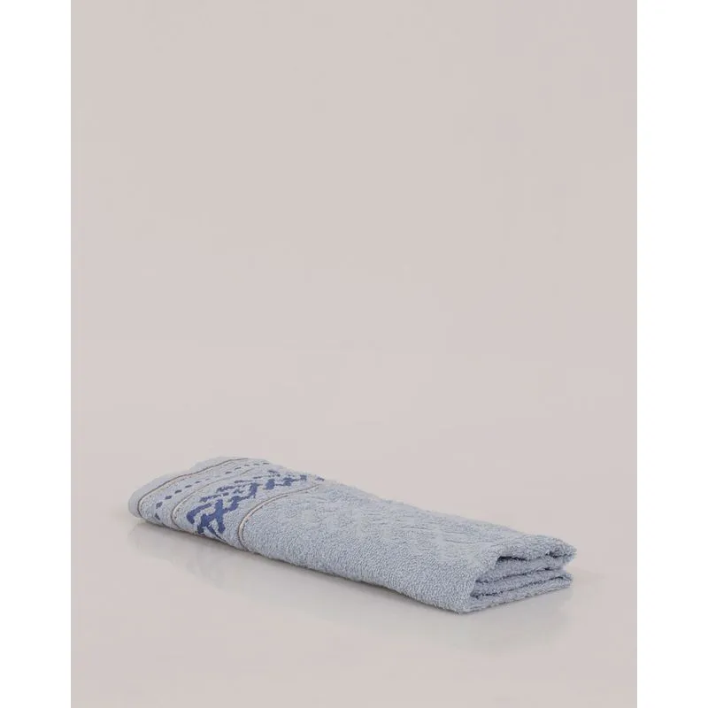 Toalha Rosto Dallas Valletex 48x70 Com Faixa Azul Claro UN