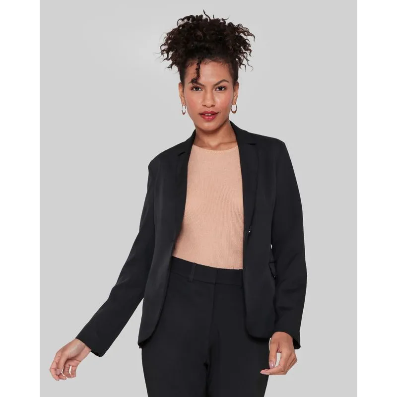 Blazer Feminino Com Ombreiras Preto P