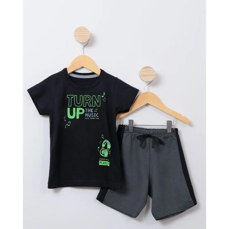 Conjunto Moletinho Bebê Curto Preto na Lojas Torra 3