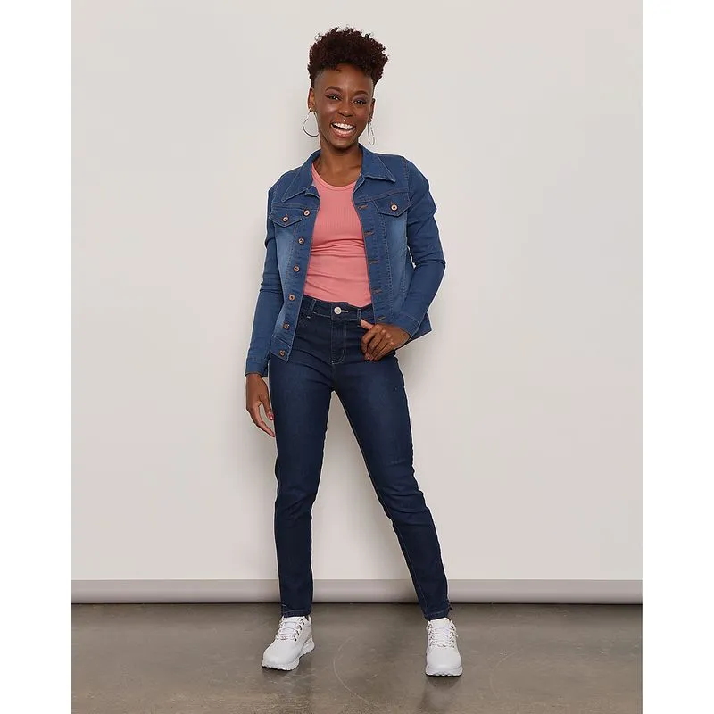 Calça Jeans Feminina Sawary Skinny Azul 36