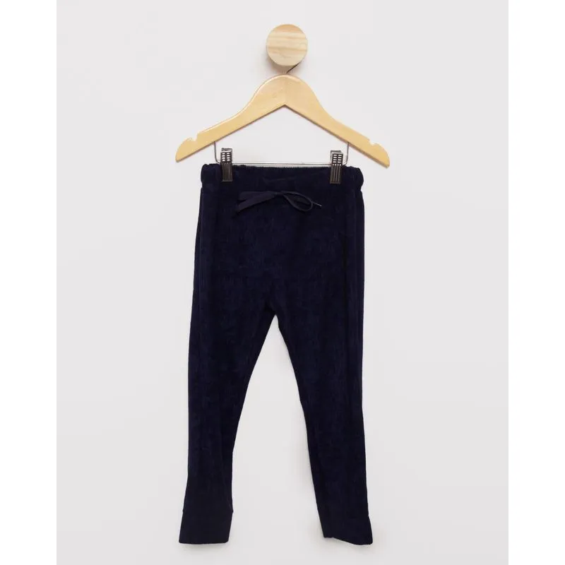 Calça Bebê Bolso Canguru Cotelê Marinho 3