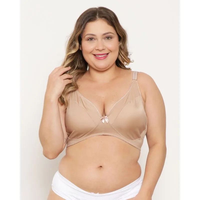 Sutiã Plus Size Modelador Sem Bojo Bege 50