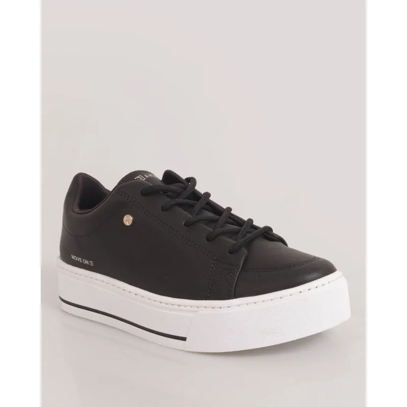 Tênis Feminino Flatform Ramarim Casual Preto 39