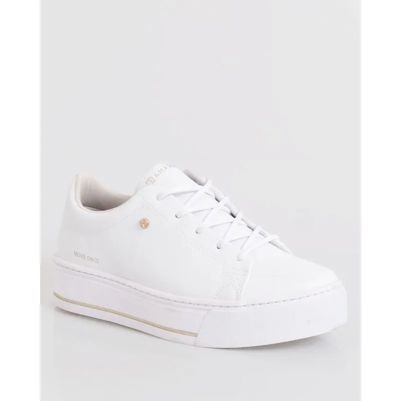 Tênis Feminino Casual Flatform Ramarim Branco 34