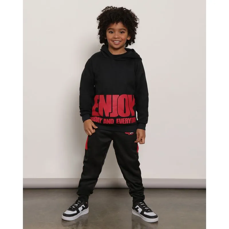 Calça Infantil Helanca Estampa Skate Recorte Jogger Preto 10