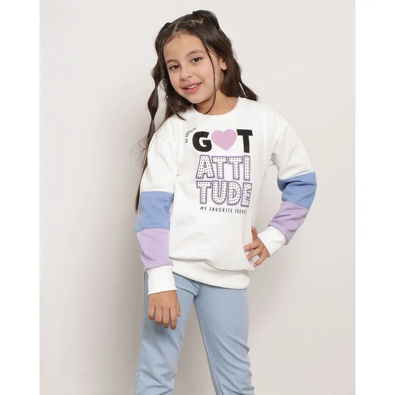 Blusão Moletom Infantil Recortes Off White 10
