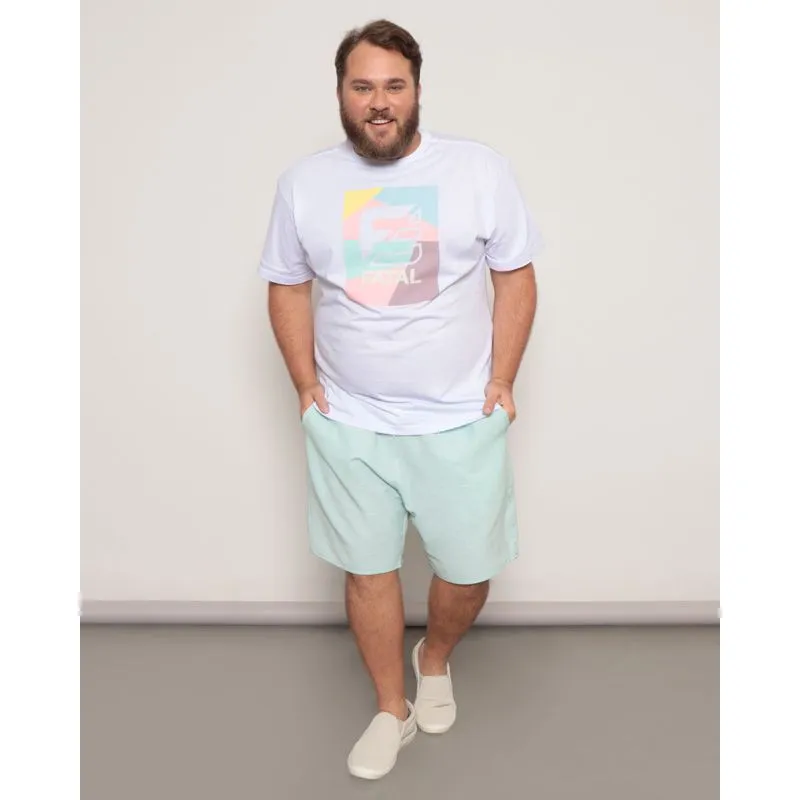 Bermuda Sarja Plus Size Masculina Verde Claro G2