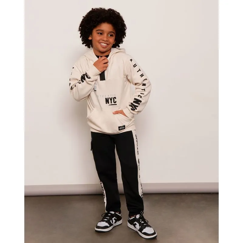 Calça Moletom Infantil Jogger Cargo Recorte Preta 8