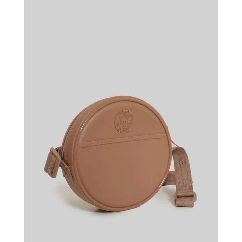 Bolsa Redonda Feminina Tiracolo Moleca Bege Claro UN