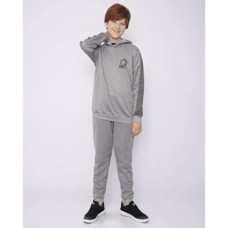 Calça Juvenil Jogger Helanca Cinza Mescla 16