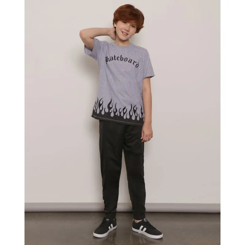 Calça Juvenil Helanca Jogger Preta 12
