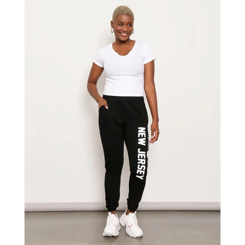Calça Feminina Moletinho Jogger Preta GG