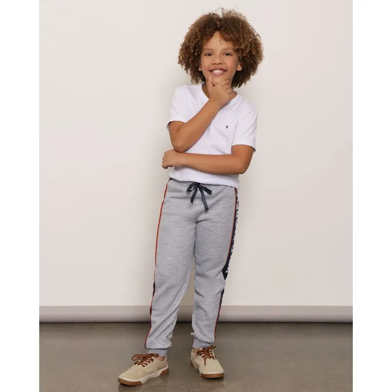 Calça Moletom Infantil Jogger Mescla 8