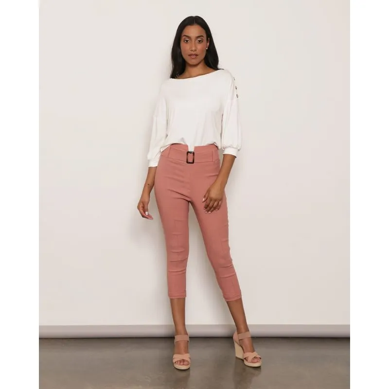 Calça Feminina Bengaline Clochard Rosa M