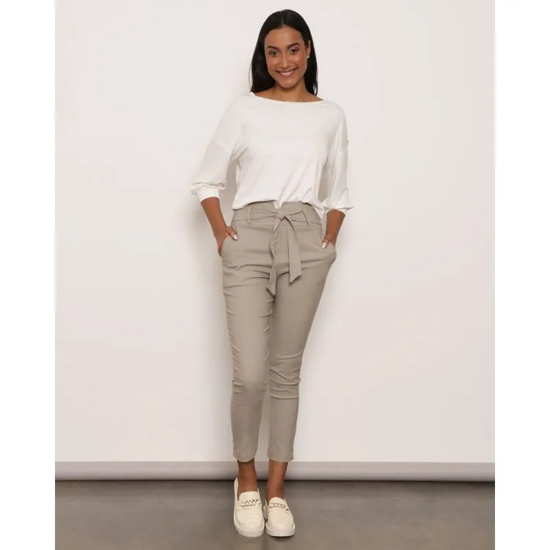 Calça Feminina Clochard Bengaline Bege Claro M
