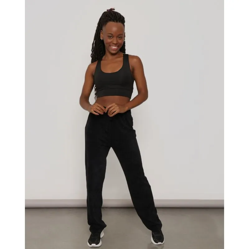 Calça Fitness Feminina Plush Reta Preta G