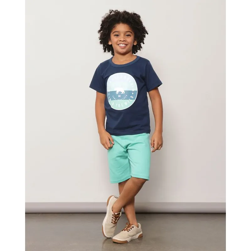 Conjunto Infantil Moletinho Curto Marinho 8